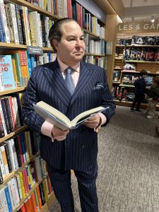 Gustavo Dolfino enjoys reading a book